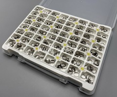 320pc Dental Plain Molar Bands Buccal Tubes Kit Orthodontic 1st Roth 022 #34-41+