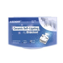 AZDENT Dental Ortho Sapphire Clear Ceramic Brackets Braces MBT/Roth.022 Hks 345