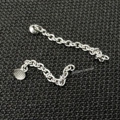 2pcs Dental Orthodontics Button Chain Traction Hook Silver Round Base Buttons