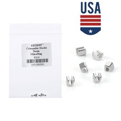 AZDENT Dental Ortho Crimpable Hook Stops Type Fixed on Arch Wires 10pcs/bag