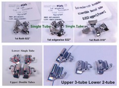 80Pcs Dental Buccal Tubes MBT ROTH Molar Tube U2/L1 U3/L2 U1/L1 Wires Brackets
