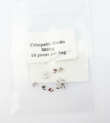 10pcs/bag Dental Orthodontic Lingual Buttons Stop Crimpable Hooks Torque Spring