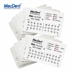 Dental Orthodontic Metal Brackets Roth/MBT/Edgewise 022/018 Hooks 345/3/No Hook