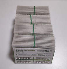 100Sets Dental Orthodontic Metal Brackets Mini Roth 022 345 hooks Mesh Base