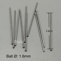 50pcs Dental Ortho Ball Retainer Clasps Tooth Hold Position Appliance Dentaurum