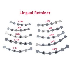 10Pcs/pack Dental Orthodonitc Lingual Retainer Bonding Splints U38#-47#/L29#-37#