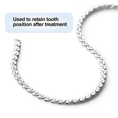 Dental Retainer Chain Wire Stainless Steel Orthodontic 1m Roll Tooth Retention