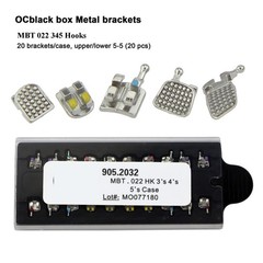 Dental Metal Brackets Orthodontic MIM MINI Slot 018 Brace MBT 022 345 With Hooks