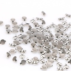 100pcs Dental Ortho Ceramic/Metal Lingual Button Bondable Round/Rectangular Base