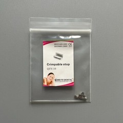 50 Pcs Dental Orthodontic Crimpable Hook Stop Stainless Steel 5 Bags