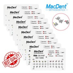 Dental Orthodontic Adhesive Brackets Braces Metal Mini MBT/Roth.022 Hook 345 Wax