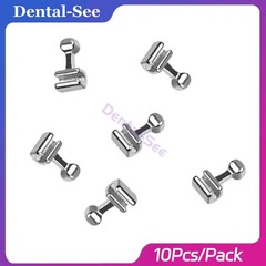 10Pcs Dental Orthodontic Crimpable Hooks Short Long Stainless For Archwire Brace