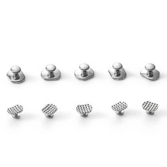 10Packs Dental Orthodontic Orthodontic Lingual Buttons Bondable Rectangular