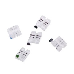 20PCS/PK Dental Orthodontic Sapphire Ceramic Brackets Braces ROTH.022 Hooks 345