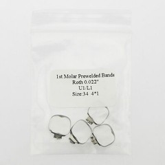 Dental Orthodontic Roth 022 1st Molar Buccal Tube Prewelded Bands 29-43+ Single