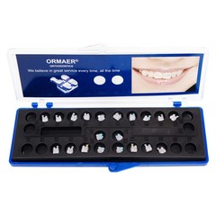 20Pcs Dental Orthodontic Ceramic Brackets clear Braces Roth/MBT 022 Hooks 3-4-5