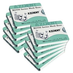 AZDENT Dental Orthodontic Brackets Brace Mini Roth 0.022 Hooks 3 4 5 Laser Mark
