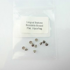 Dental Orthodontic Lingual Button Bondable Round Rectangular Mesh Base Braces
