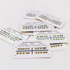 10Pack Dental Orthodontic Monoblock Metal Brackets Brace 18/22 Edgewise Roth MBT