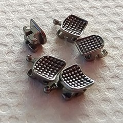 5Packs Dental Orthodontic Brackets Braces Mini MBT Slot.022 Hooks 345 Metal MIM