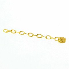 Dental Traction Chain Button Gold Plated Mesh Base Bondable Round/Rectangle