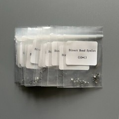 10Bag Dental Orthodontic Lingual Buttons Direct Bond Eyelets Round Base Brackets