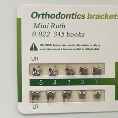 100Sets Dental Orthodontic Metal Brackets Mini Roth 022 345 hooks Mesh Base