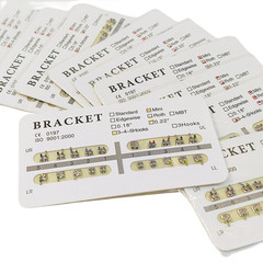 10Pack Dental Orthodontic Monoblock Metal Brackets Brace 18/22 Edgewise Roth MBT