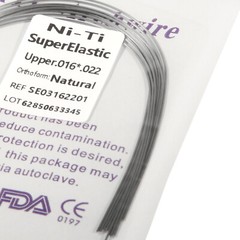 100pc Dental Ortho Niti Natural Form Super Elastic Rectangular Arch Wires 16x22U