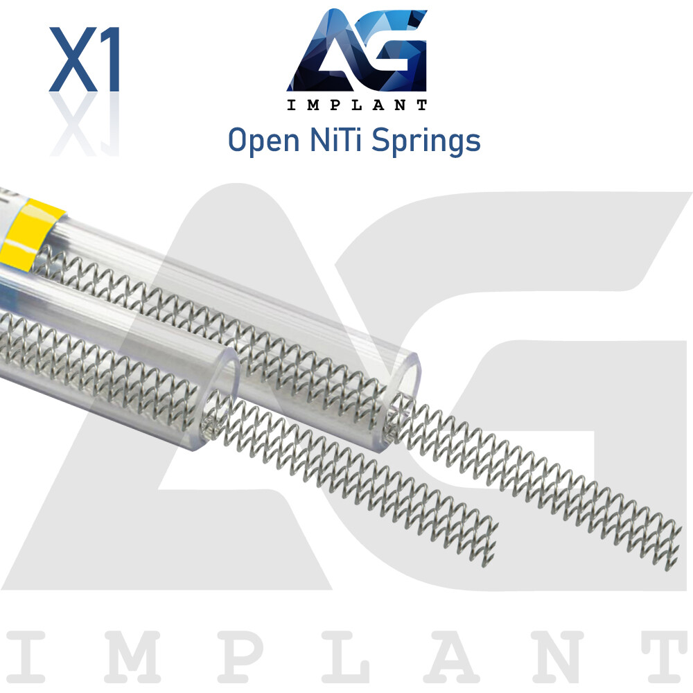 Open Coil NiTi Steel 3 Spring Brackets Archwire Dental Orthodontic 178mm