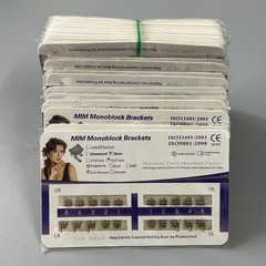 20Sets Dental Orthodontics MIM Monoblock Brackets Mini Edgewise 022 no hooks