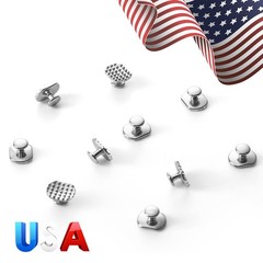 10pcs Dental Orthodontic Lingual Buttons Bondable for Bondable Rectangular Base
