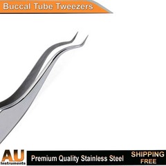 Orthodontic Buccal Tube Tweezers Forceps Dental Bonding Placing Holding Plier