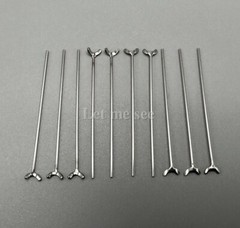 50pcs Dental Ortho Ball Retainer J Clasp Oblique Clasp Bar Y-Type Scheu Style