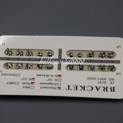 20 Pcs/Set Dental Orthodontic Standard Roth 0.22”Slot 345 Brackets Braces Metal