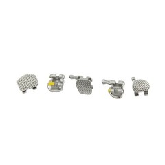 50 Set Dental Orthodontic Monoblock Metal Brackets Braces One Piece MBT Roth 022