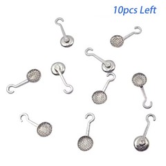 Dental Ortho Lingual Buttons with hook Bondable Round 10Pcs/Pack Mesh