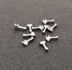 10-100Pcs Crimpable Hook Dental Orthodontics Sliding Open Surgical Long Type