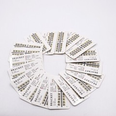 10Bag Dental Ortho Brackets Brace Mini/Standard Roth/MBT/Edgewise 3/345/No Hooks
