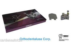 SET X 4 (80) ORTHODONTIC BRACKET MBT RX .022” W/H 3,4,5 MIM MICROETCHED MESH