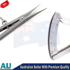 Castroviejo Caliper 0-20mm Surgical Dental Medical Implant Instruments 5 pieces