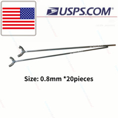 0.8mm Dental Ball Retainer J Clasp Oblique Clasps Bars Y-Type Scheu Style 20 Pcs