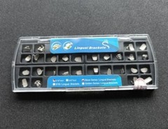 28Pcs Dental Orthodontic Metal Lingual Brackets Brace Buccal Tubes 28pcs/set
