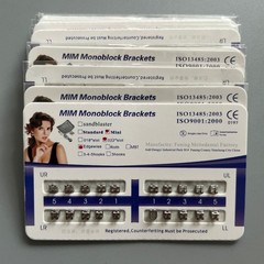 10Sets Dental Orthodontics MIM Monoblock Brackets Mini Edgewise 022 no hooks