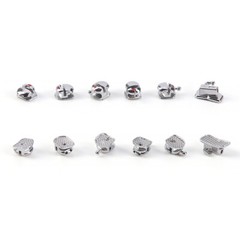 Dental Ortho Spherical Self-Ligating Brackets ROTH .022 Hooks 345 w/Buccal Tube