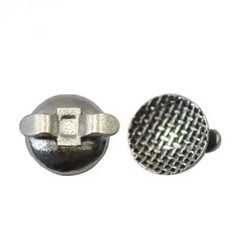 30Pcs Dental Cleat Double Wing Ortho Bonding Round Lingual Button Mesh Base