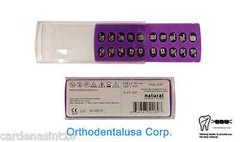 SET X 5 cases (100) ORTHODONTIC BRACKETS NATURAL MBT .022” W/H 3,4,5 MIM MESH