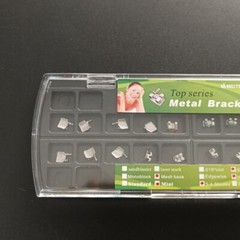 5 Sets Dental Orthodontic Metal Brackets Mini Roth .022 345 hooks Mesh Base CE