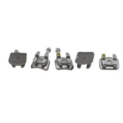 10Sets Dental Orthodontic Metal Brackets Braces Roth 022 345 Hooks Mini Twin