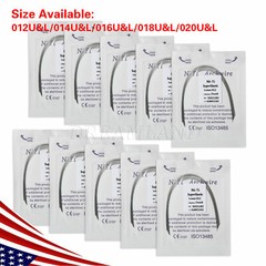 100PCS Dental Orthodontic Arch Wire Niti Round /Braces Bracket 022 Slot All Size